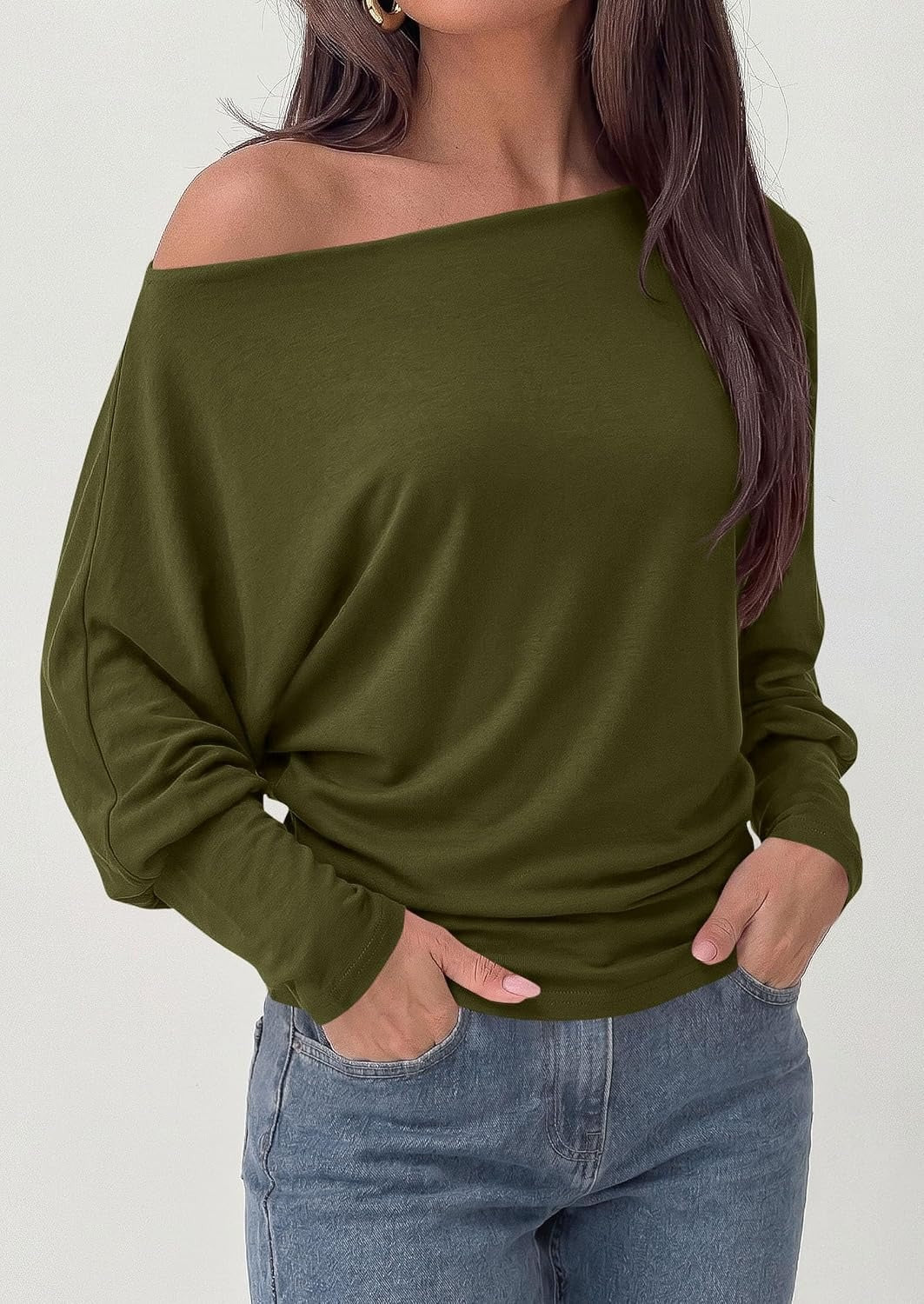 Top femme à manches chauve-souris - Polyvalent et doux