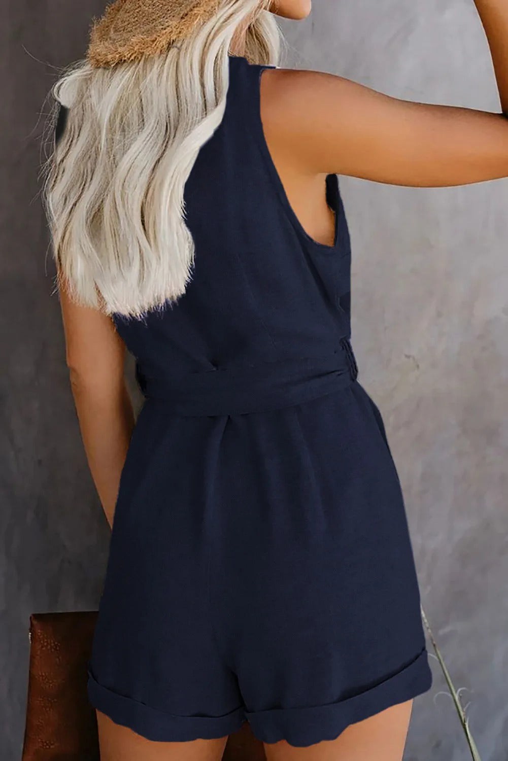 Tuta corta da donna con tasche - Casual e pratica