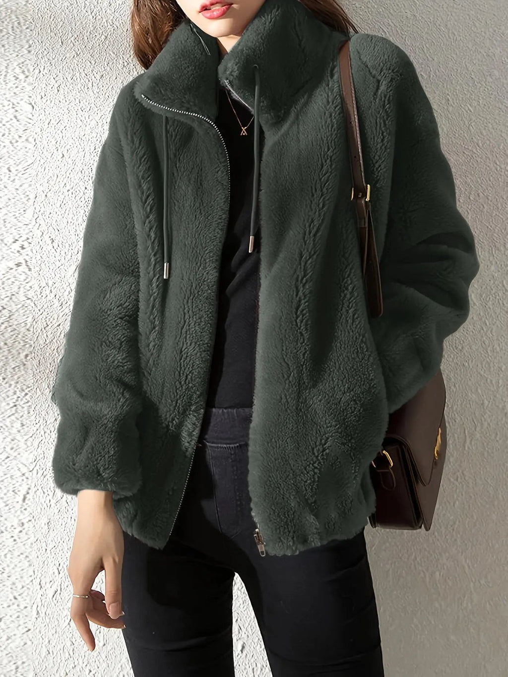 Giacca Donna in Morbido Pile – Stile Casual Caldo per Tutti i Giorni