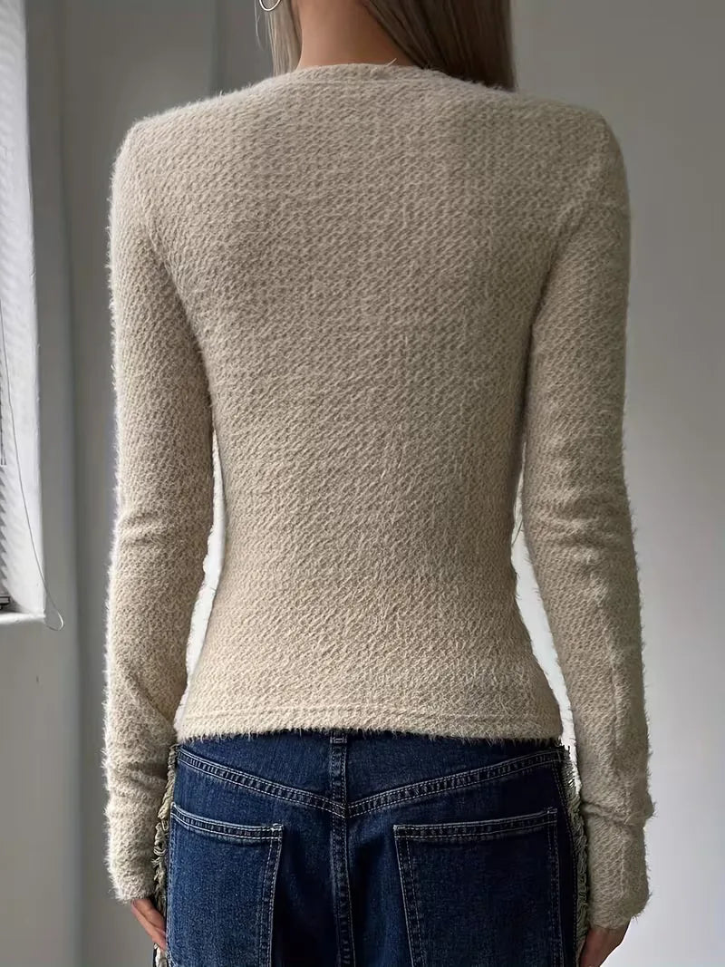 Women's long-sleeve top - Simple and versatile