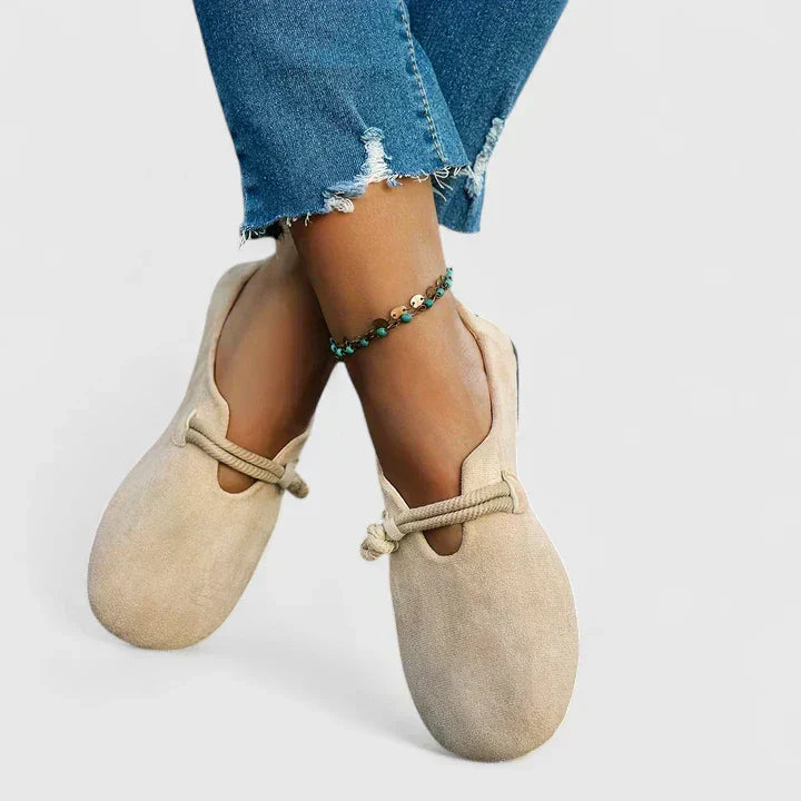 Women's boho ballerinas – Comfortable and elegant with rope detail
