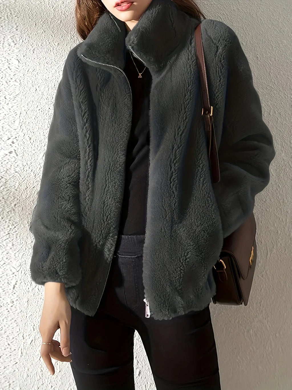 Giacca Donna in Morbido Pile – Stile Casual Caldo per Tutti i Giorni