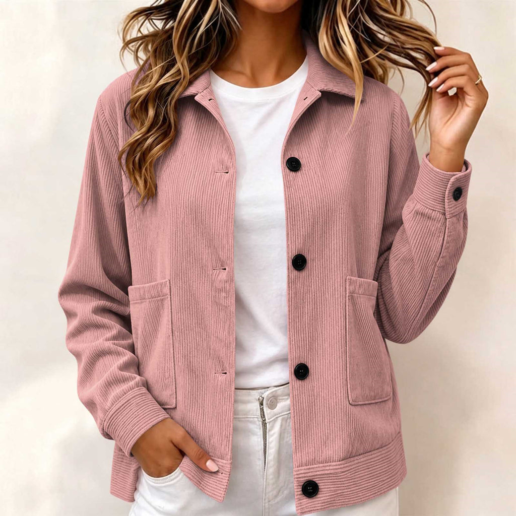 Veste décontractée pour femme à revers - Simple et soignée