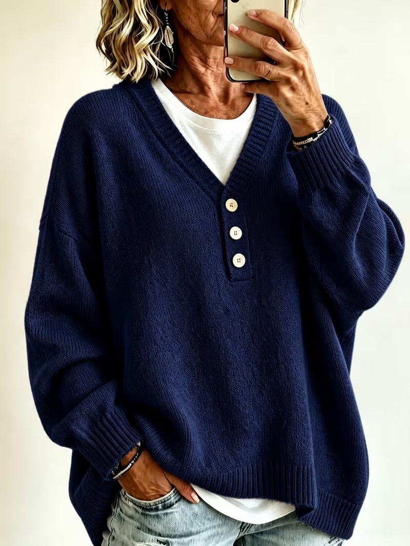 Jersey casual de mujer de color liso: estilo suave y cómodo para el día a día