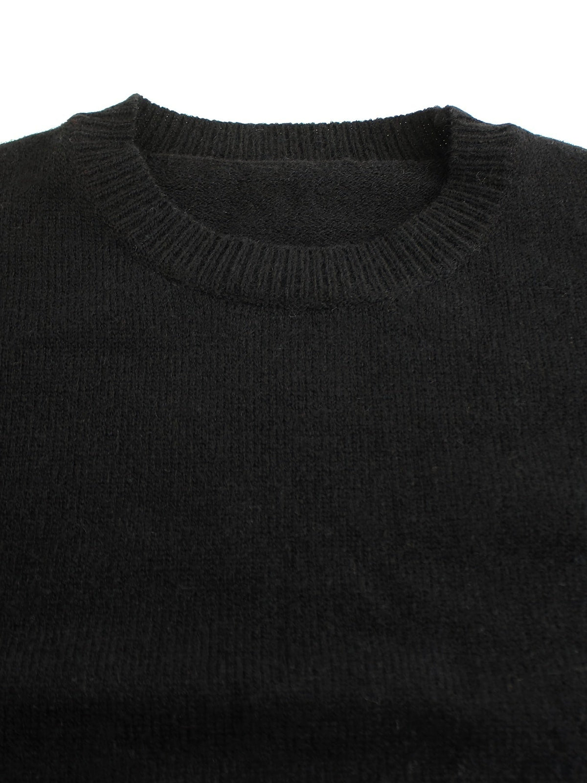 Women's ribbed sweater with striped cuffs - Modern and comfortable