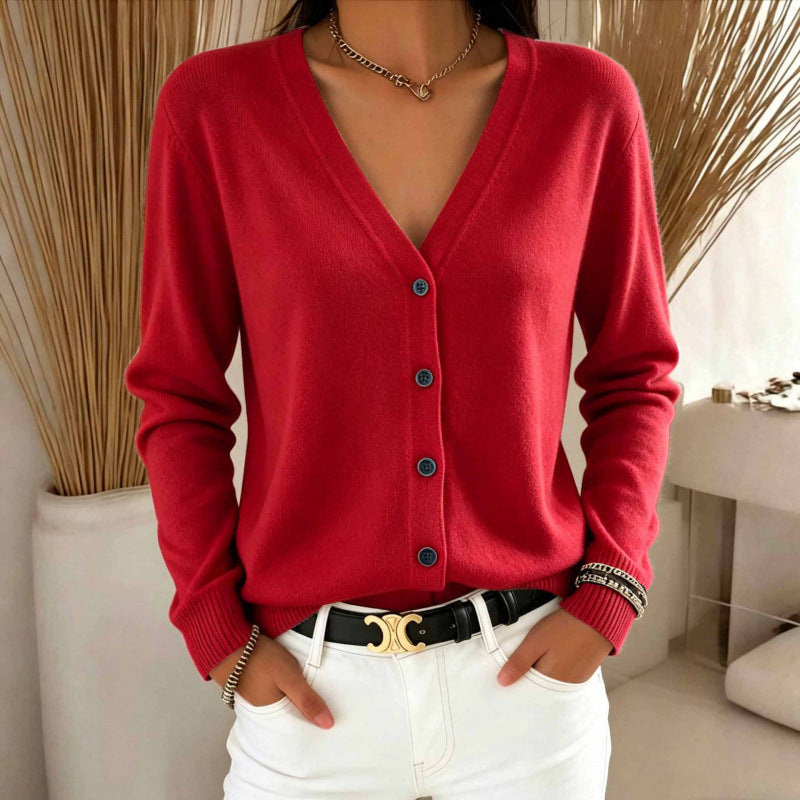 Cardigan donna con scollo a V - Morbido e versatile