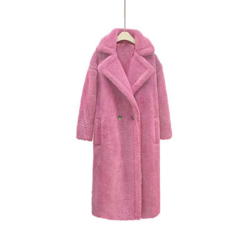 Cappotto lungo in pelliccia sintetica di alta qualità per donna - elegante e morbido cappotto invernale