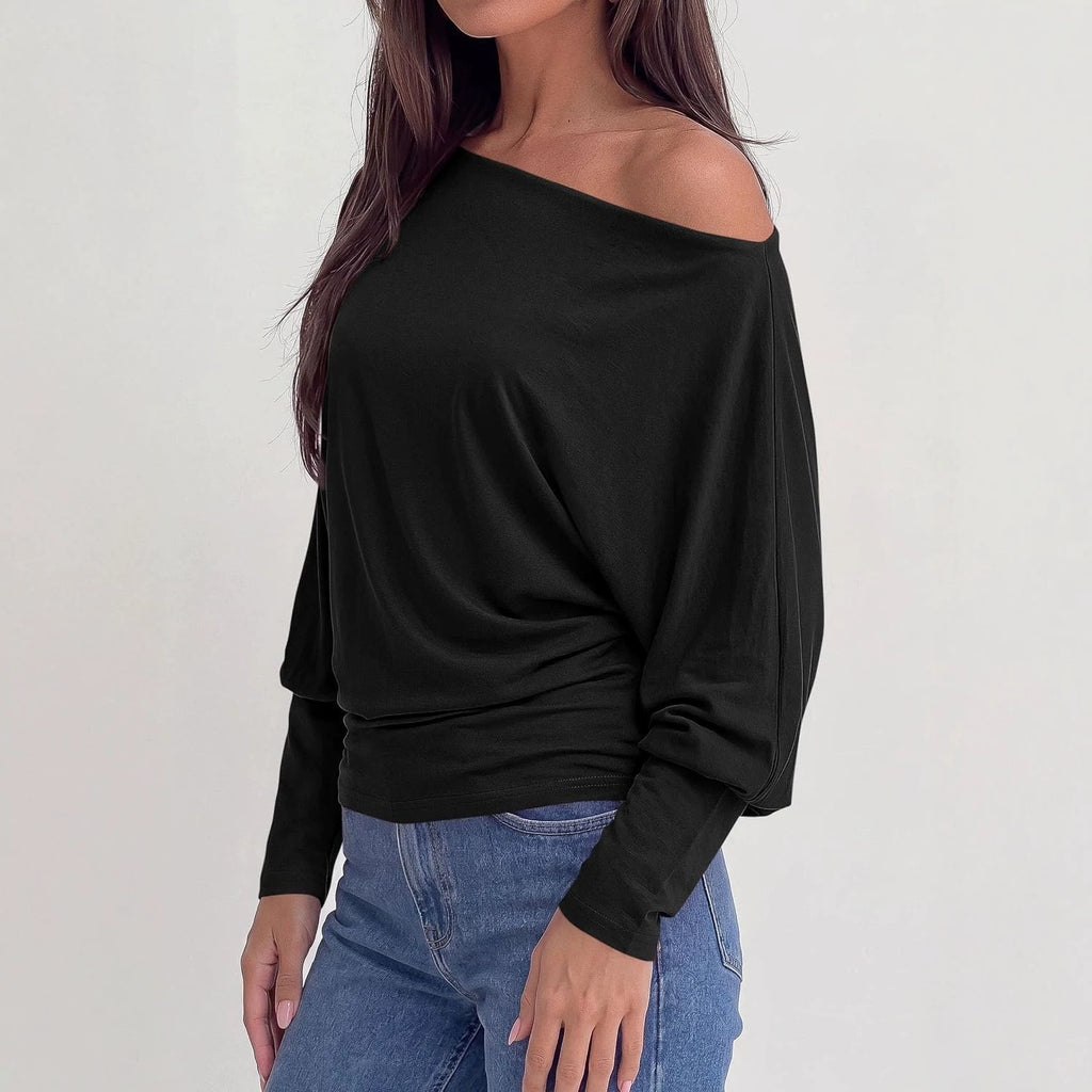 Top femme à manches chauve-souris - Polyvalent et doux