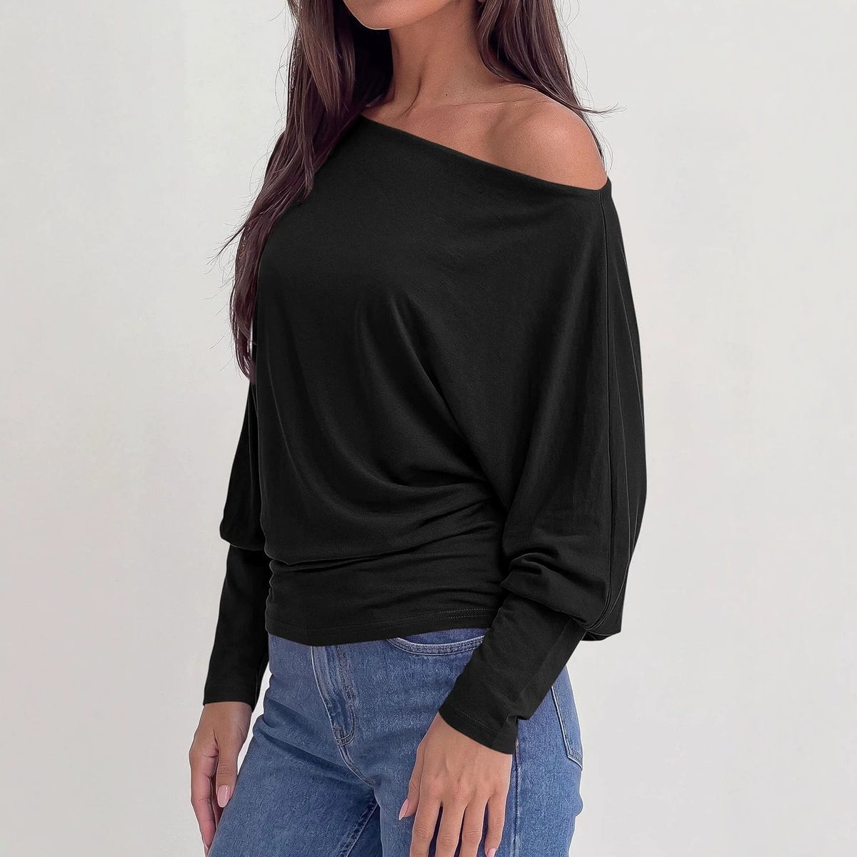 Top femme à manches chauve-souris - Polyvalent et doux