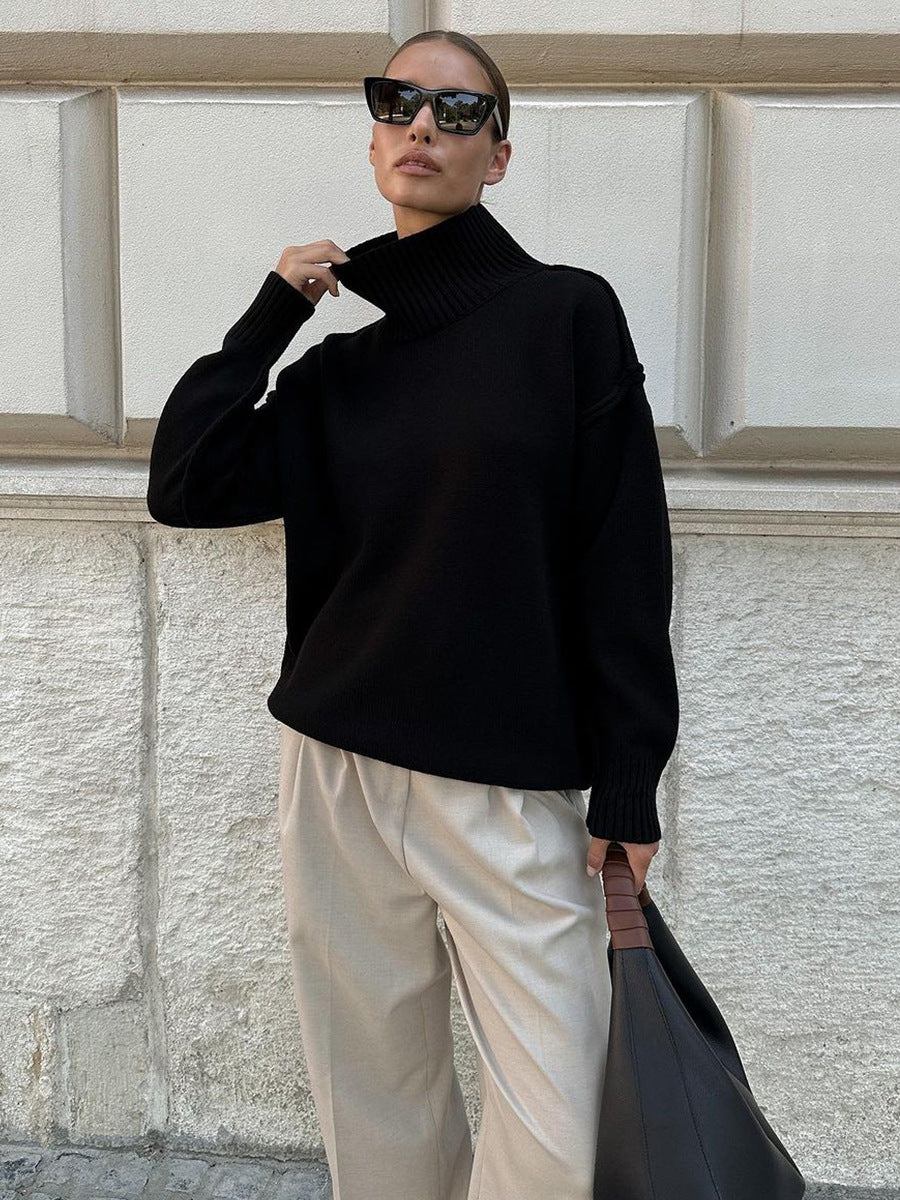 Maglione dolcevita donna spesso - Caldo e casual