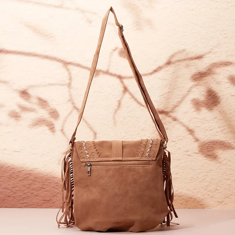 Borsa a tracolla da donna con nappina