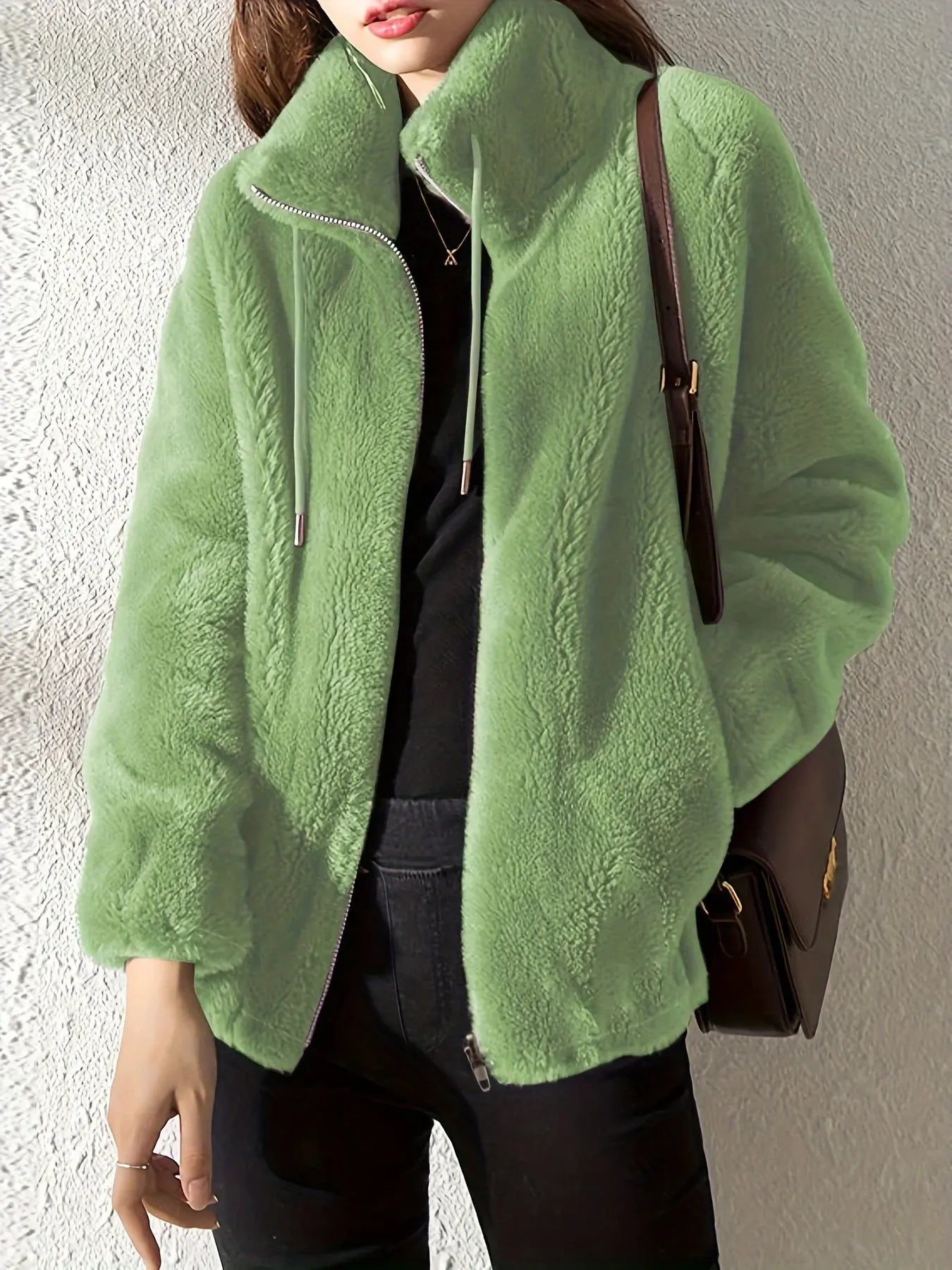 Giacca Donna in Morbido Pile – Stile Casual Caldo per Tutti i Giorni