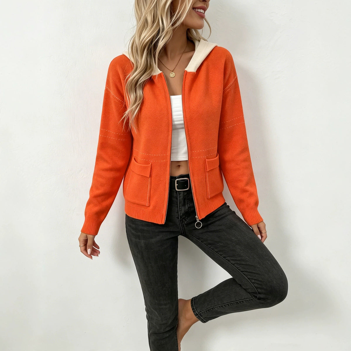 Gilet femme zippé à capuche - Doux et sportif