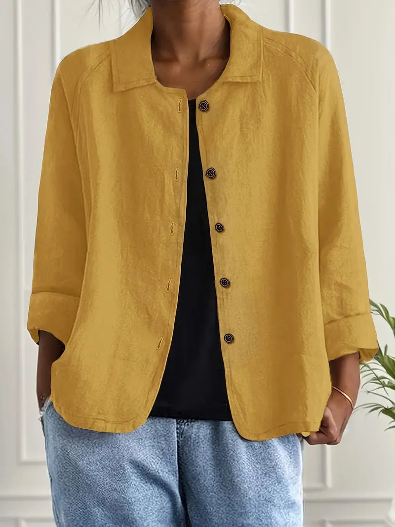 Blusa Casual Donna – Giacca Leggera Per Sovrapposizione Quotidiana