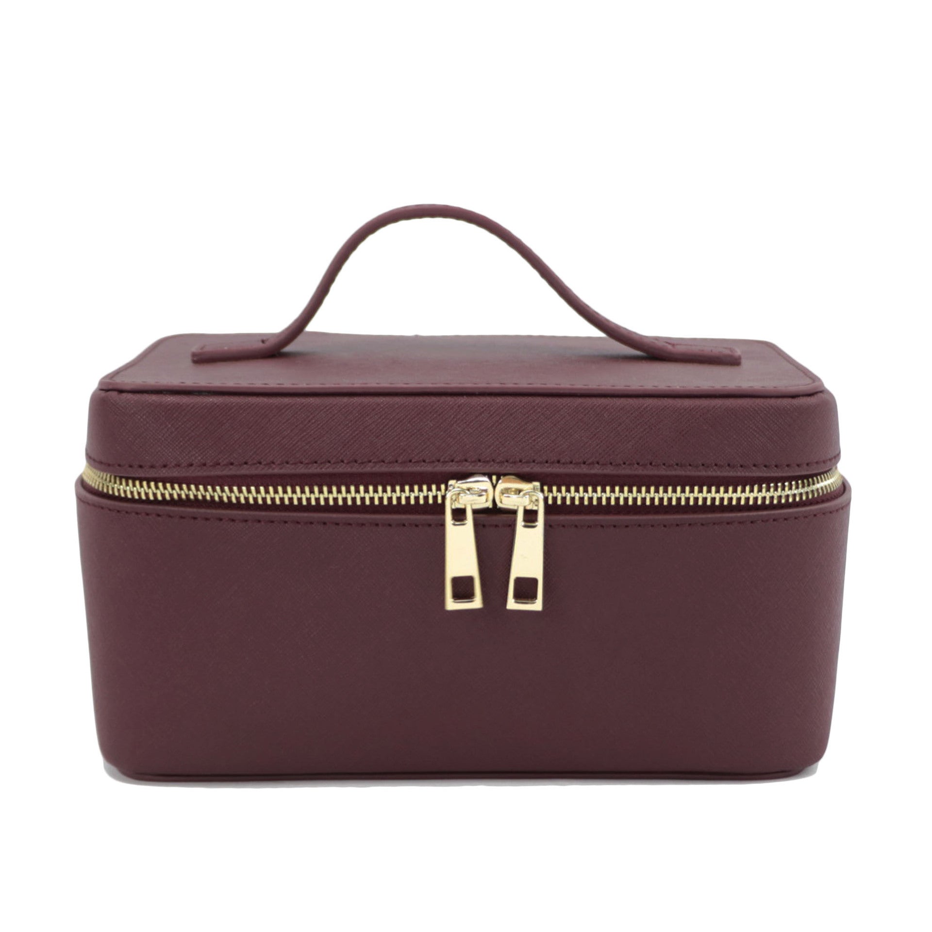 Borsa da toilette da viaggio in crosta di pelle – Borsa da toilette portatile in vera pelle