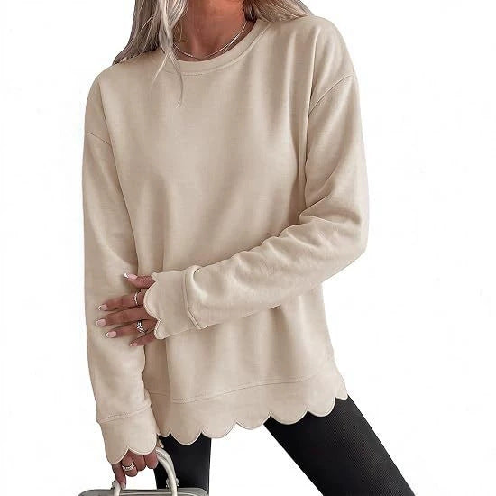 Sweat-shirt femme à col rond - Décontracté et doux