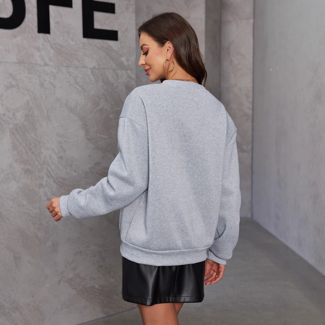 Elegante maglione da donna in maglia con fiocco - Pullover morbido a maniche lunghe