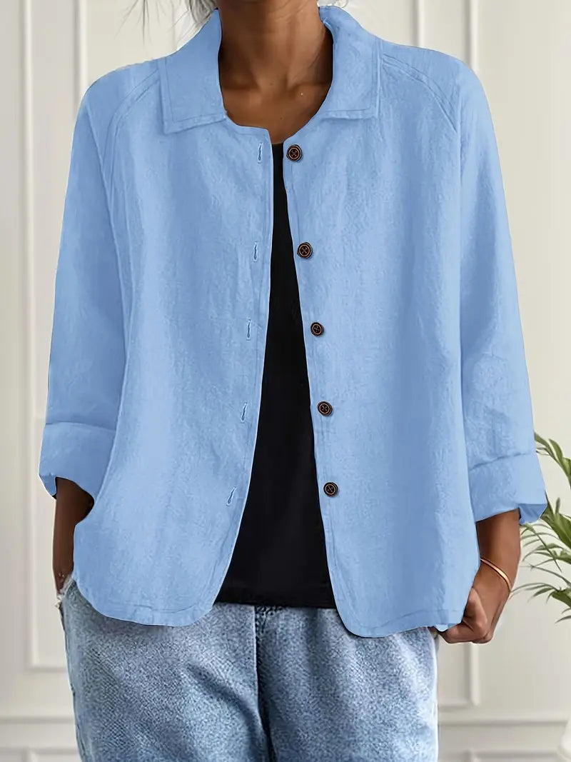 Blusa Casual Donna – Giacca Leggera Per Sovrapposizione Quotidiana