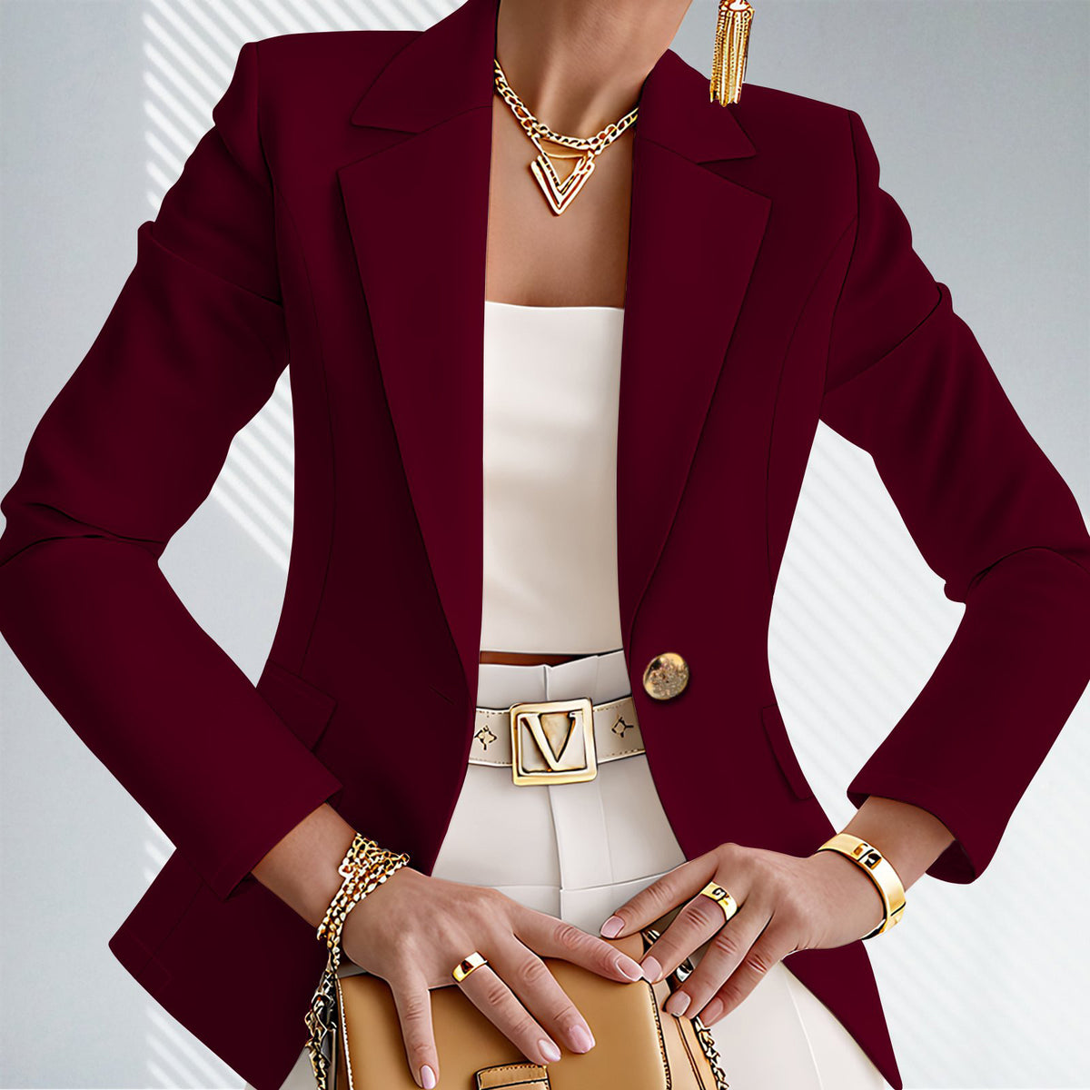 Blazer femme à revers - Chic et décontracté