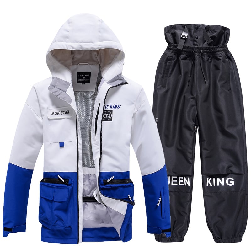 Completo da sci invernale unisex – Tuta da neve traspirante e isolante in due pezzi