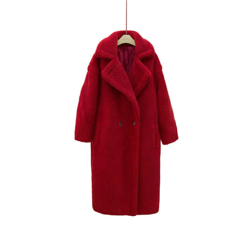 Cappotto lungo in pelliccia sintetica di alta qualità per donna - elegante e morbido cappotto invernale