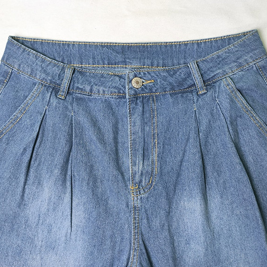 Jeans classici a gamba larga da donna - ideali per l'uso quotidiano