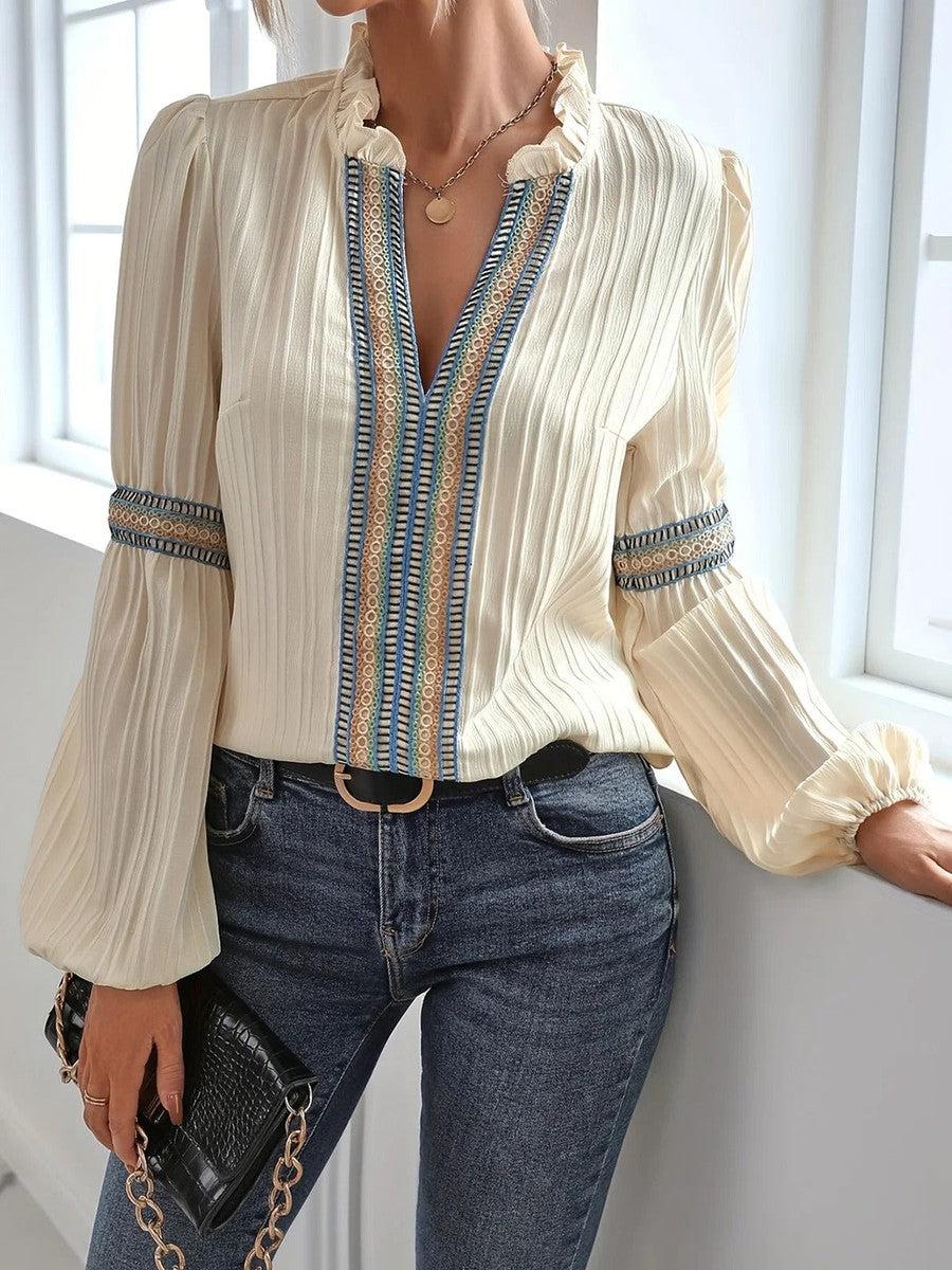 Blusa vintage chic per donna