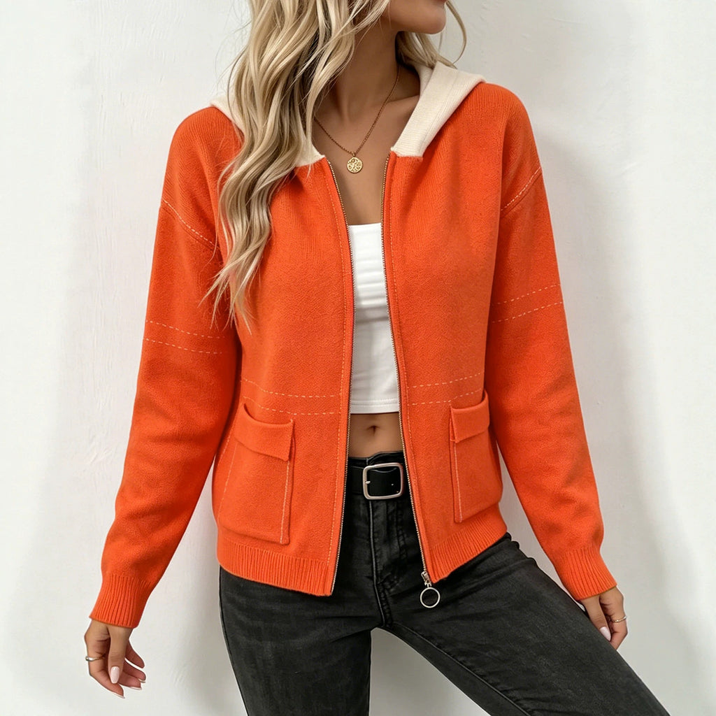 Gilet femme zippé à capuche - Doux et sportif