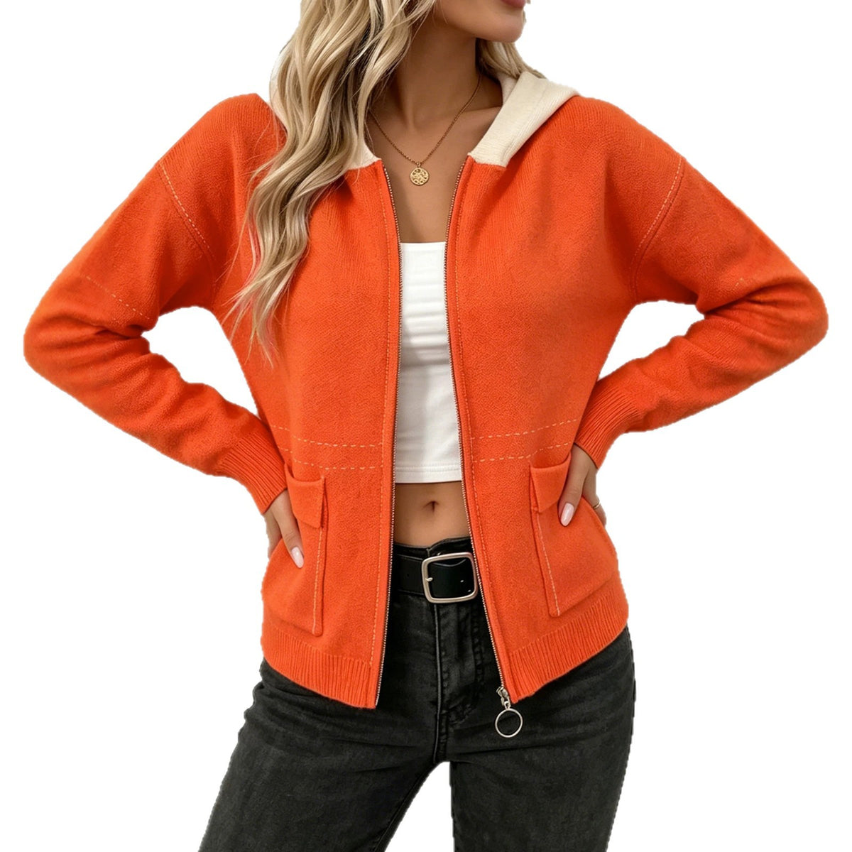 Gilet femme zippé à capuche - Doux et sportif