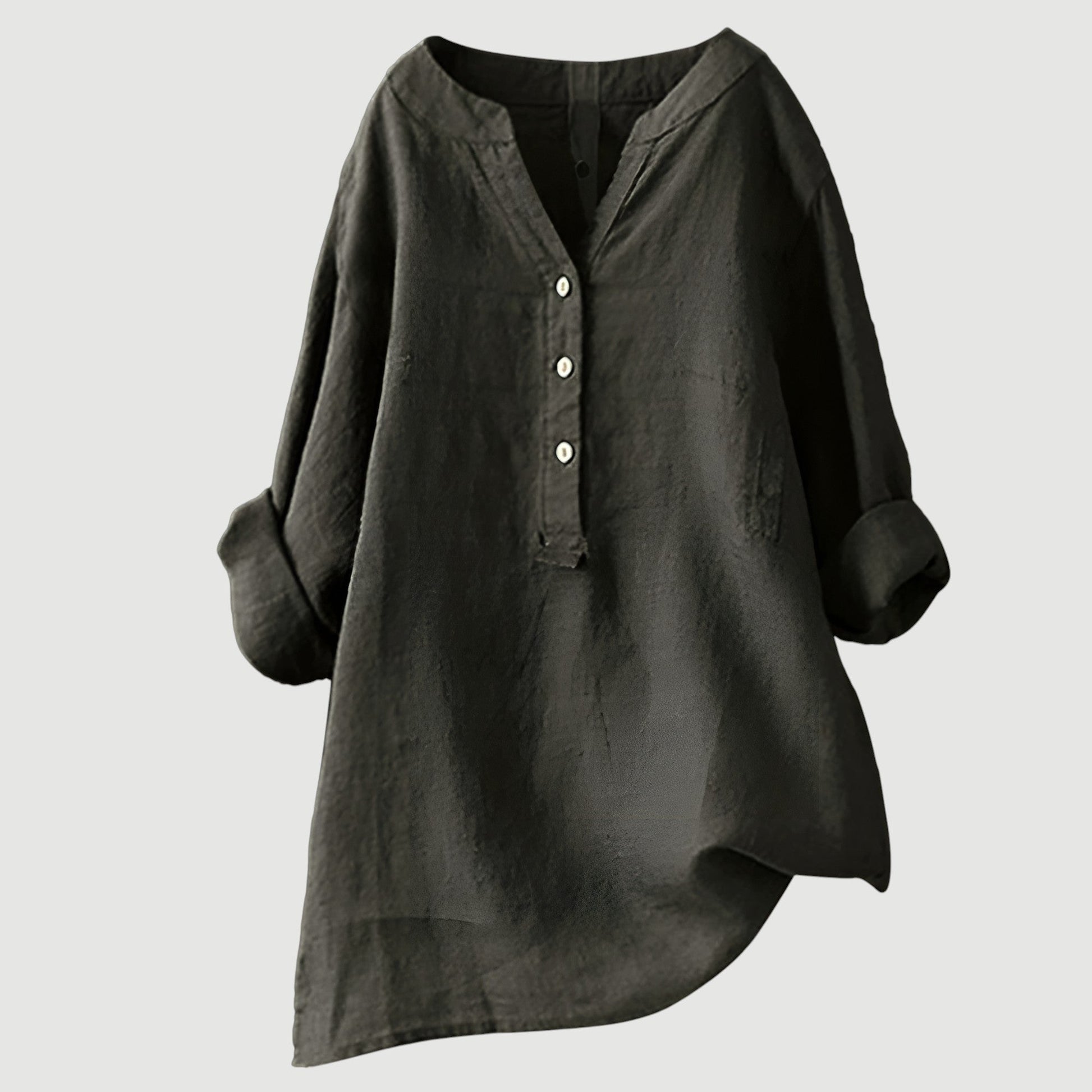 Camicia leggera da donna – Camicia estiva ampia in cotone dal taglio rilassato