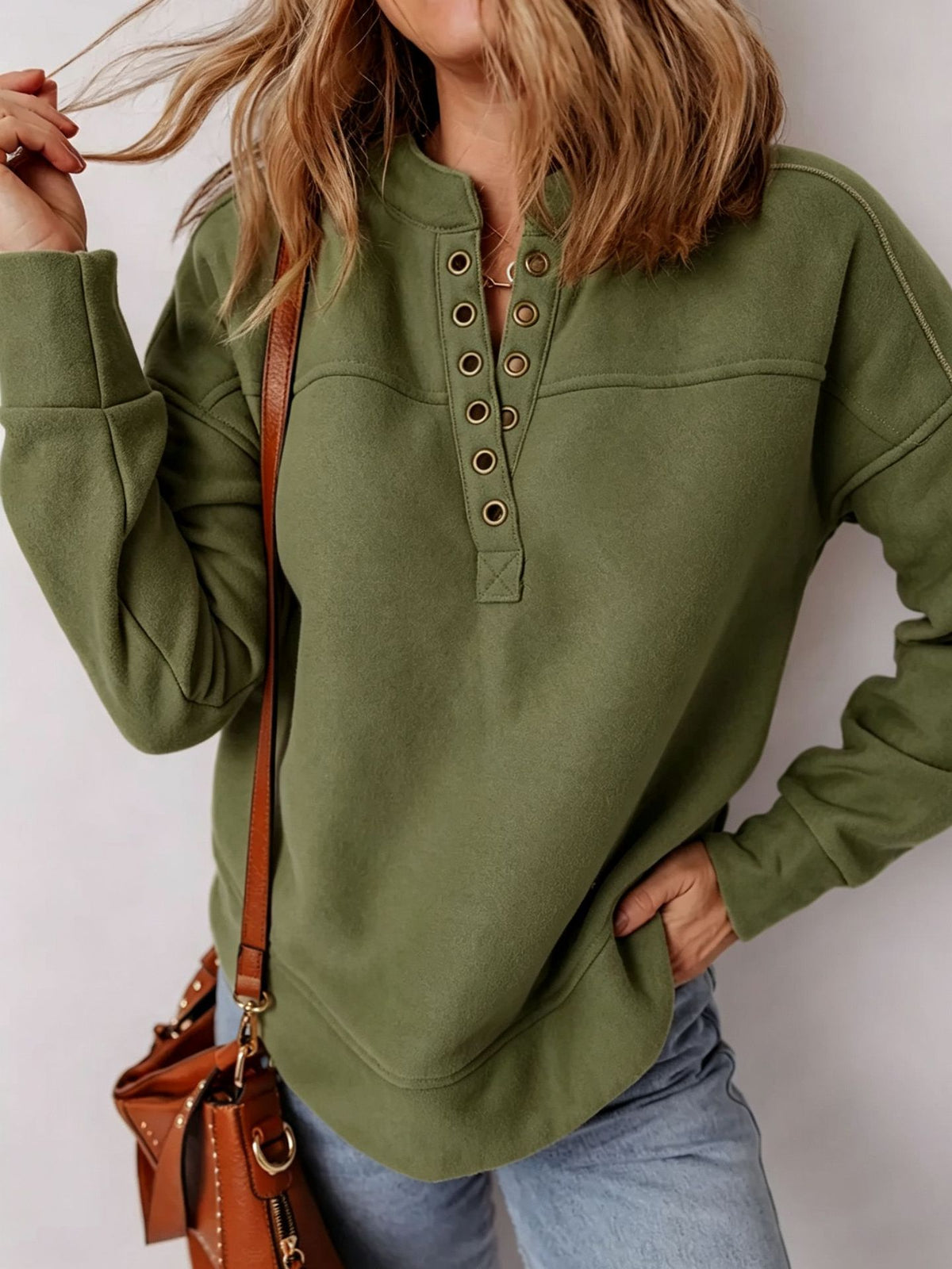Sudadera de mujer con hombros caídos – Suave y cómoda