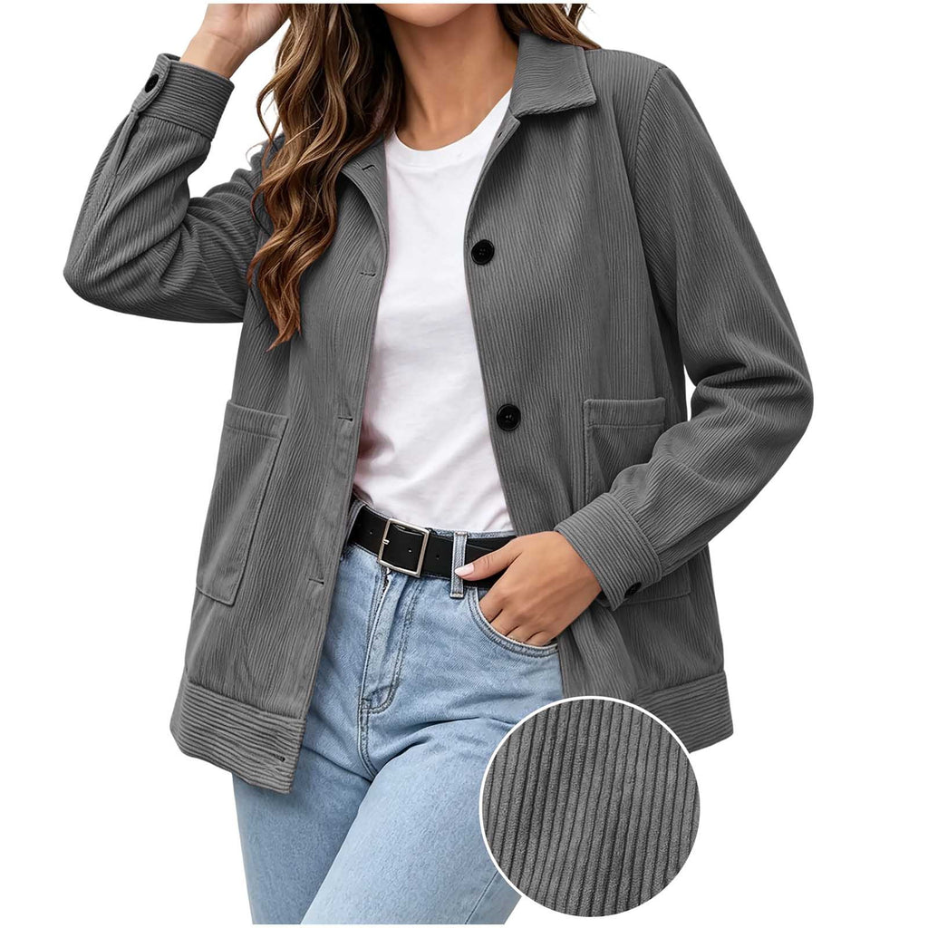 Veste décontractée pour femme à revers - Simple et soignée