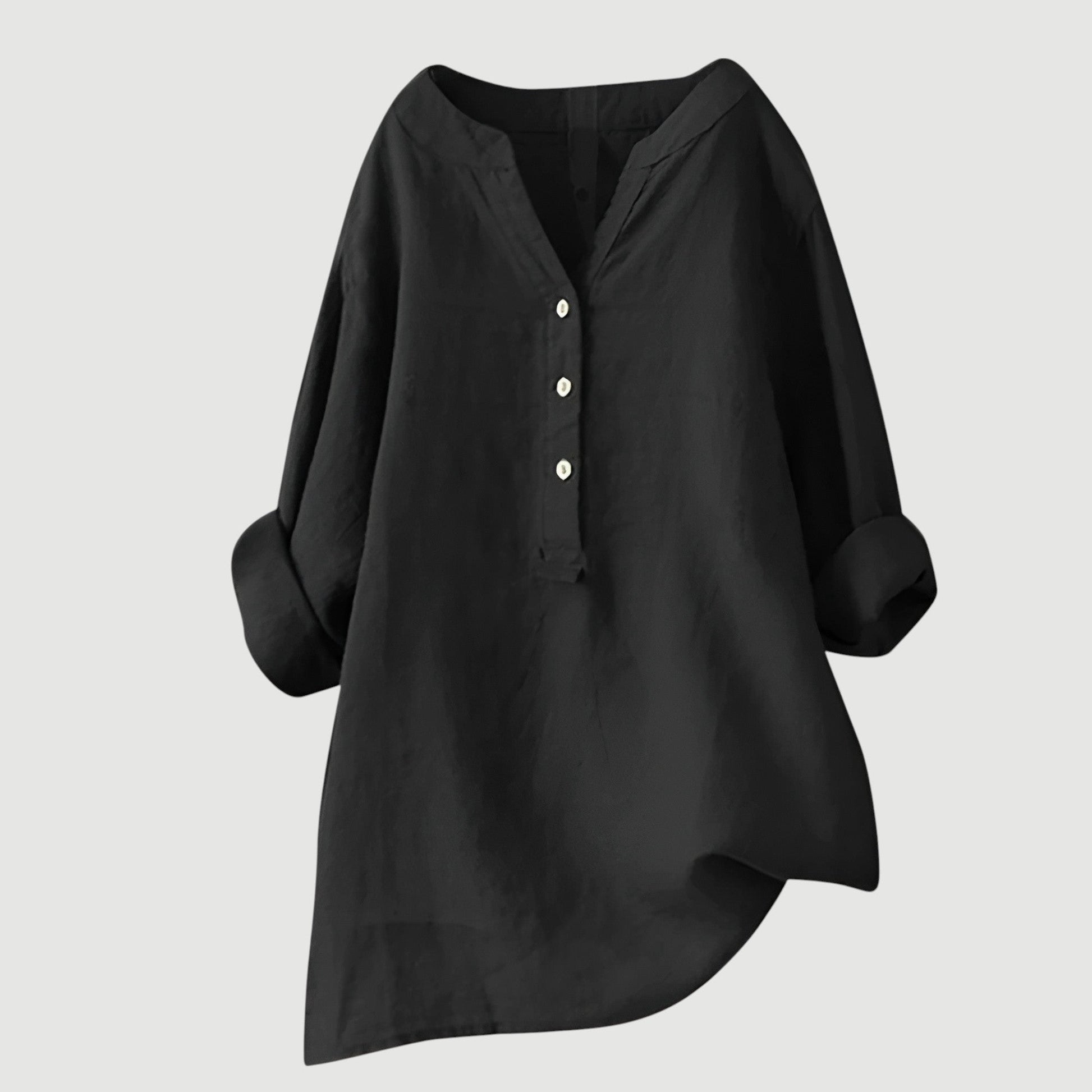 Camicia leggera da donna – Camicia estiva ampia in cotone dal taglio rilassato
