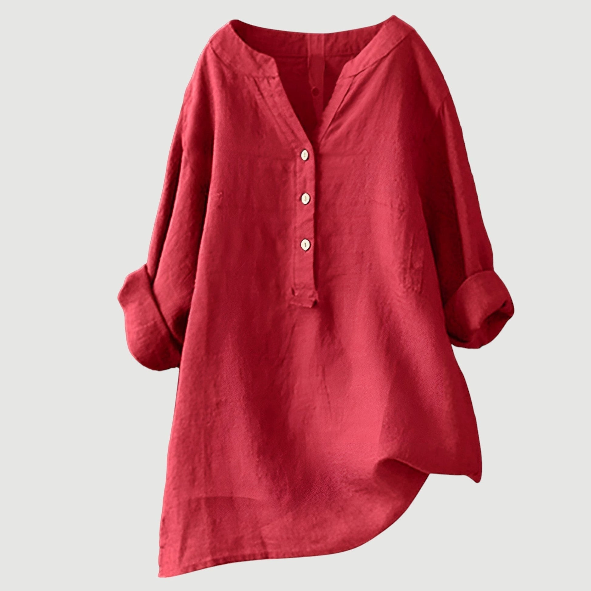 Camicia leggera da donna – Camicia estiva ampia in cotone dal taglio rilassato
