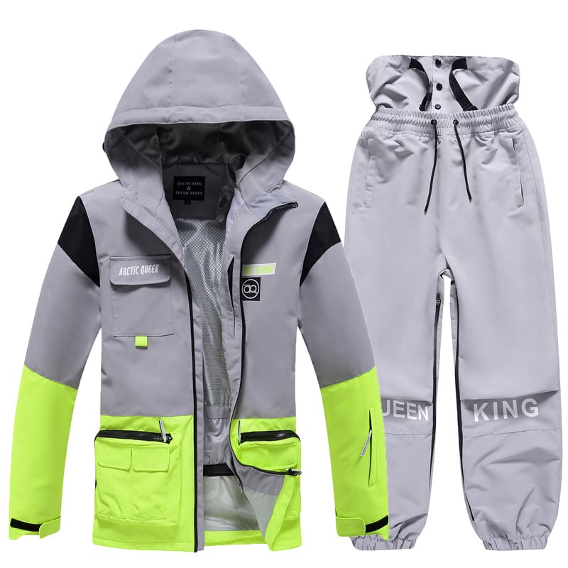 Completo da sci invernale unisex – Tuta da neve traspirante e isolante in due pezzi