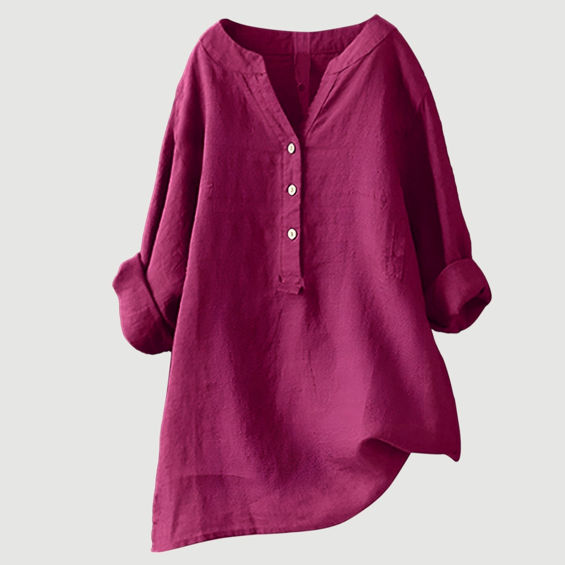Camicia leggera da donna – Camicia estiva ampia in cotone dal taglio rilassato