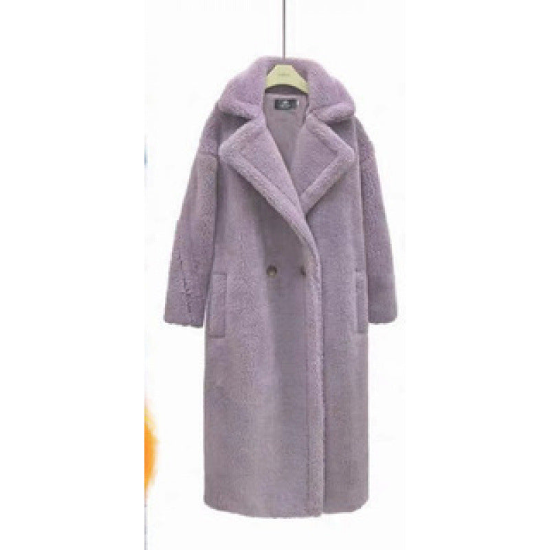Cappotto lungo in pelliccia sintetica di alta qualità per donna - elegante e morbido cappotto invernale