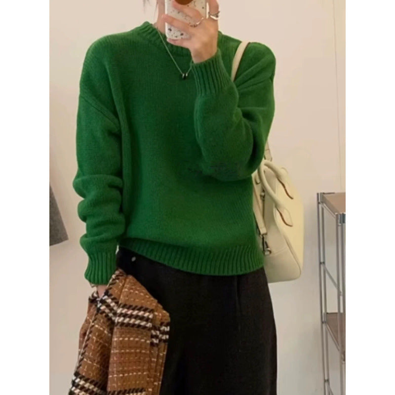 Lussuoso maglione oversize da donna – Maglione ampio in misto mohair