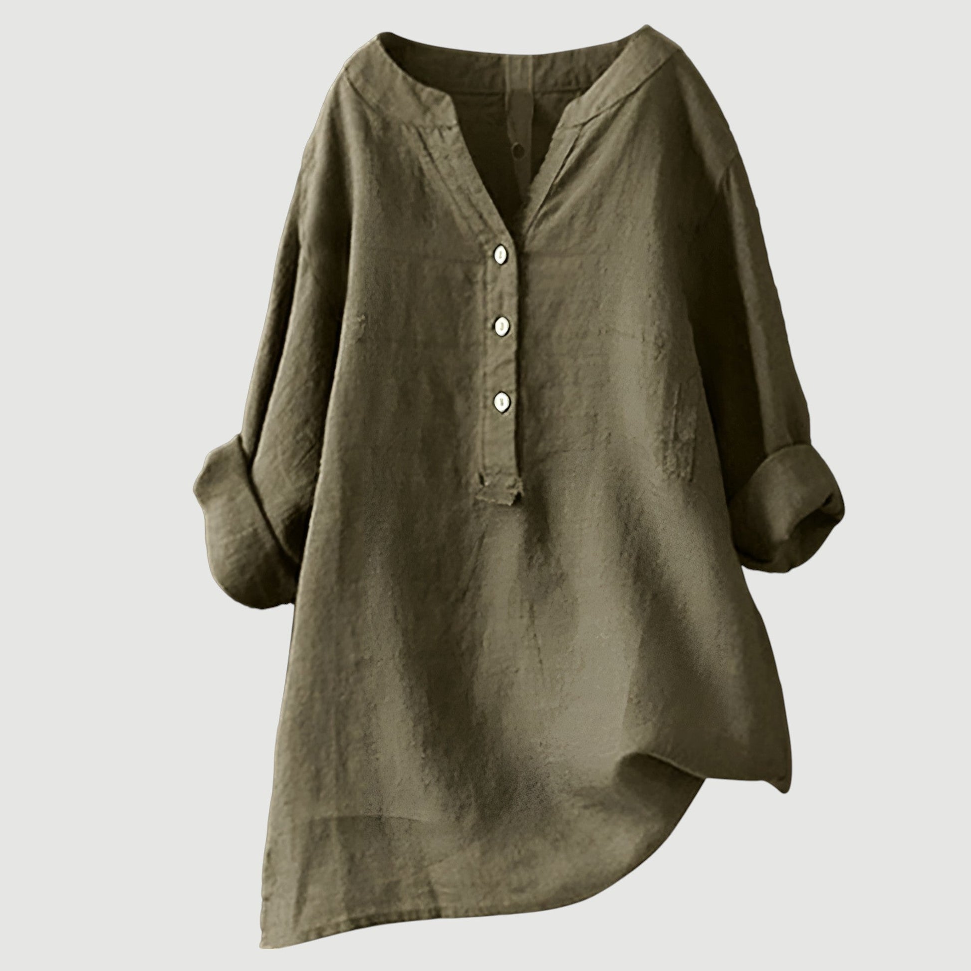 Camicia leggera da donna – Camicia estiva ampia in cotone dal taglio rilassato
