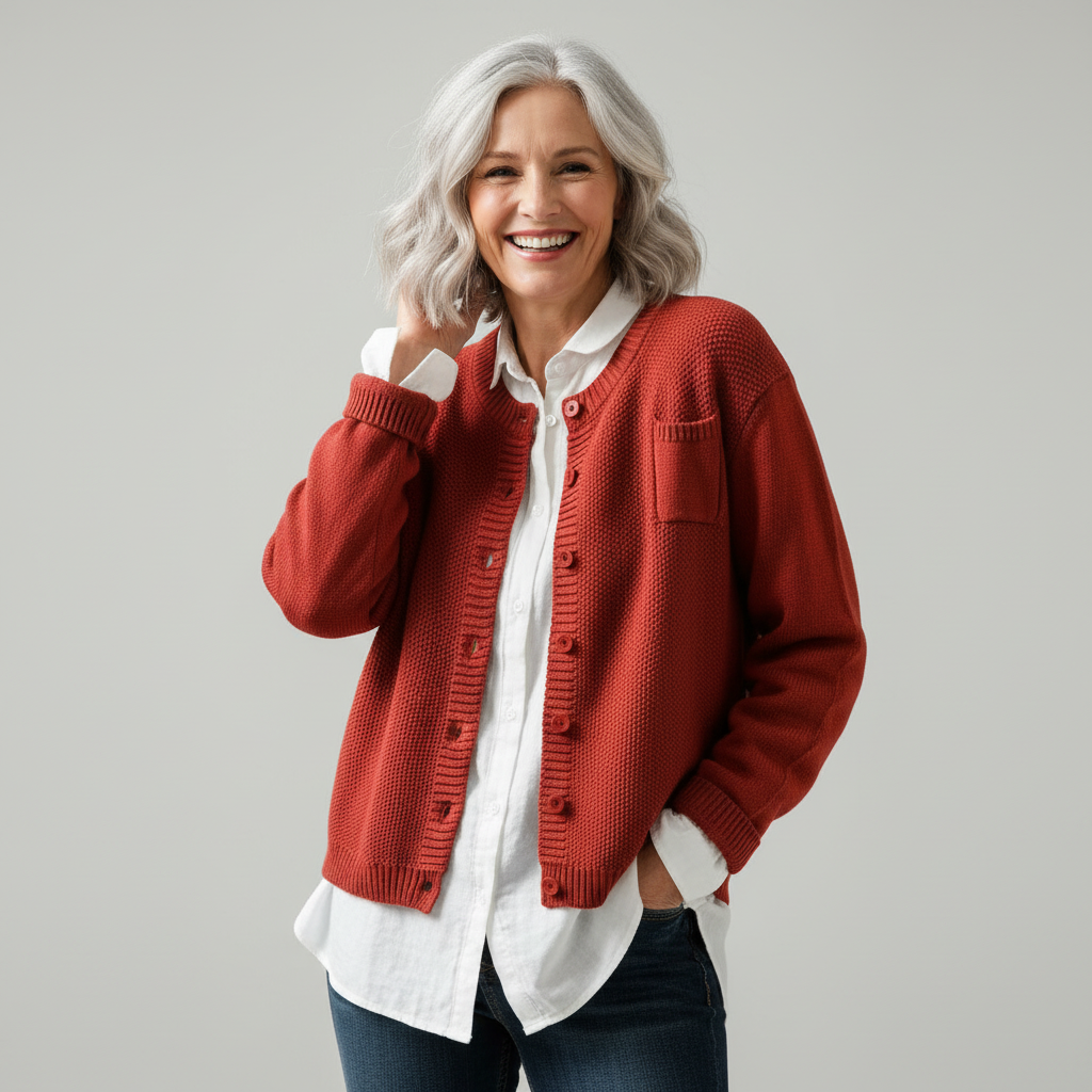 Cardigan donna in maglia morbida - Caldo e confortevole