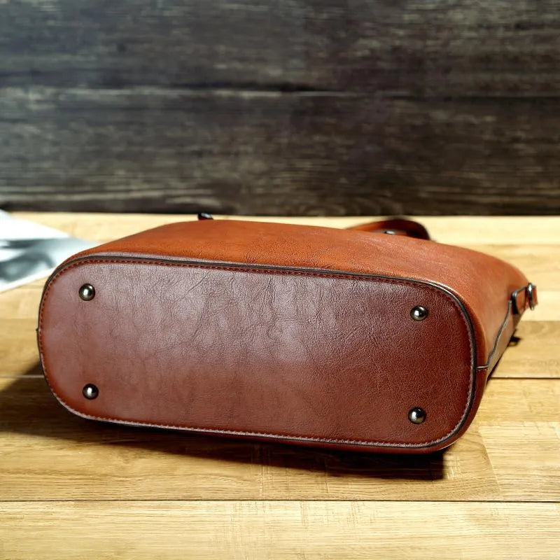 Borsa a tracolla in pelle vintage per donna