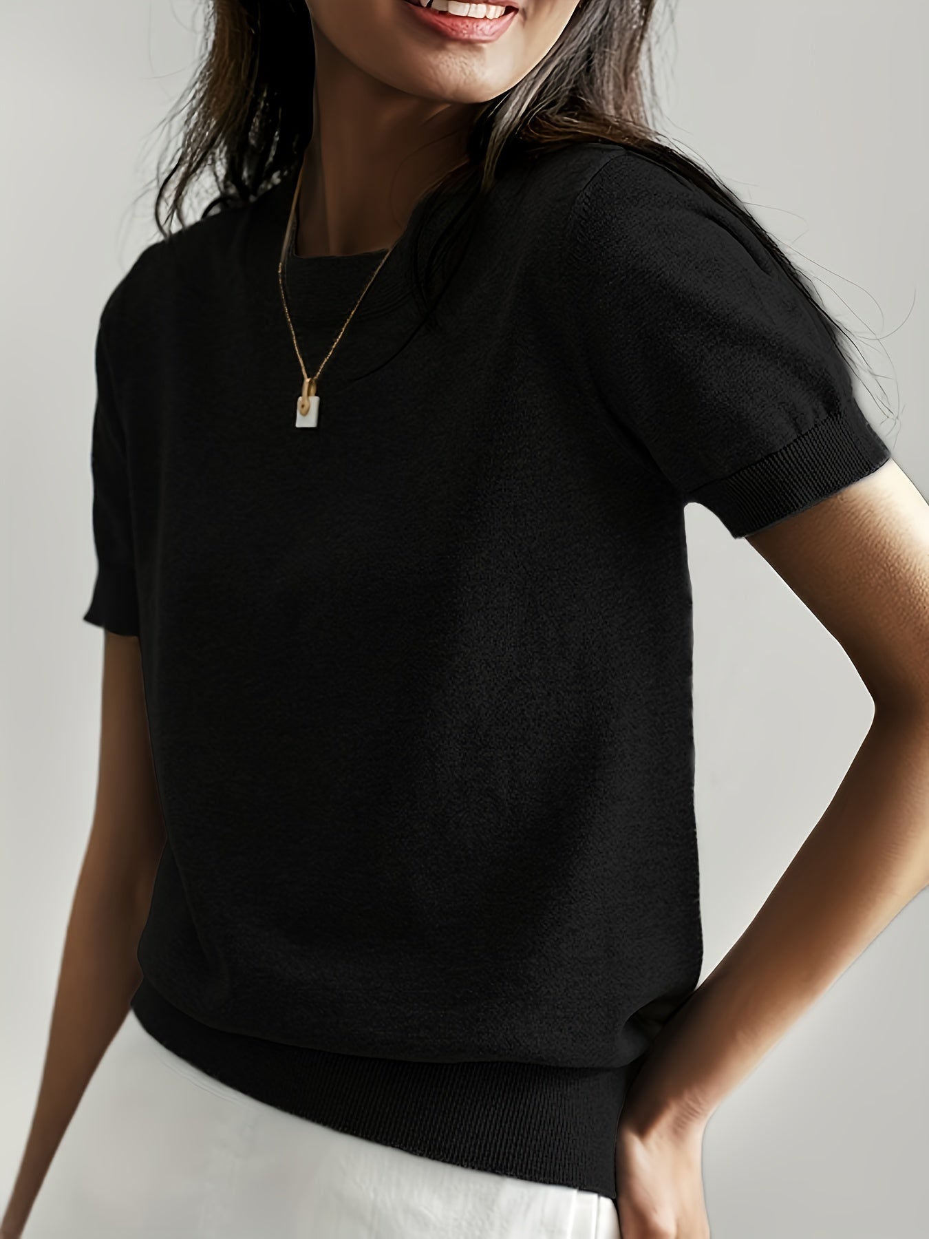 Maglione Donna Leggera Manica Corta Casual – Premium, Estiva, Confortevole