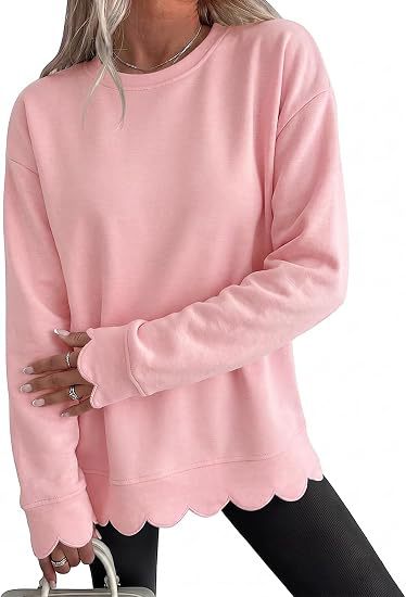 Sweat-shirt femme à col rond - Décontracté et doux