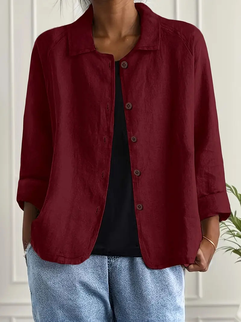 Blusa Casual Donna – Giacca Leggera Per Sovrapposizione Quotidiana