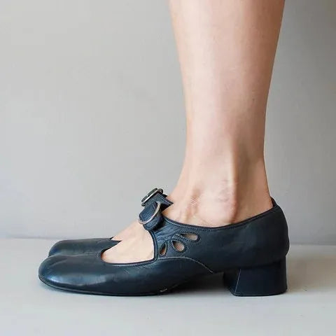 Sandali con tacco da donna con fibbia - Chic e moderni
