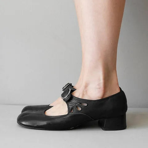 Sandali con tacco da donna con fibbia - Chic e moderni