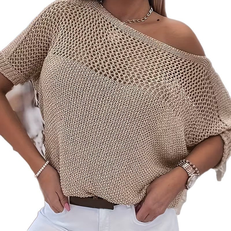 Top femme en maille ajourée - Léger et décontracté