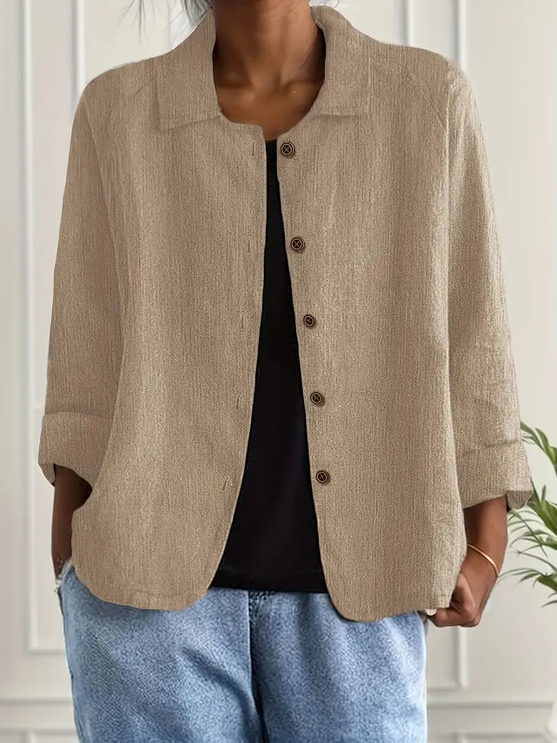 Blusa Casual Donna – Giacca Leggera Per Sovrapposizione Quotidiana