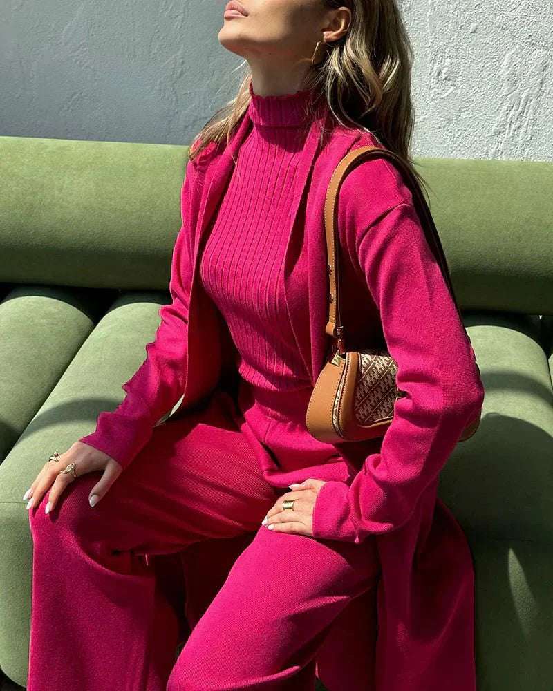 Completo casual da donna, elegante, tre pezzi - Completo moderno e confortevole