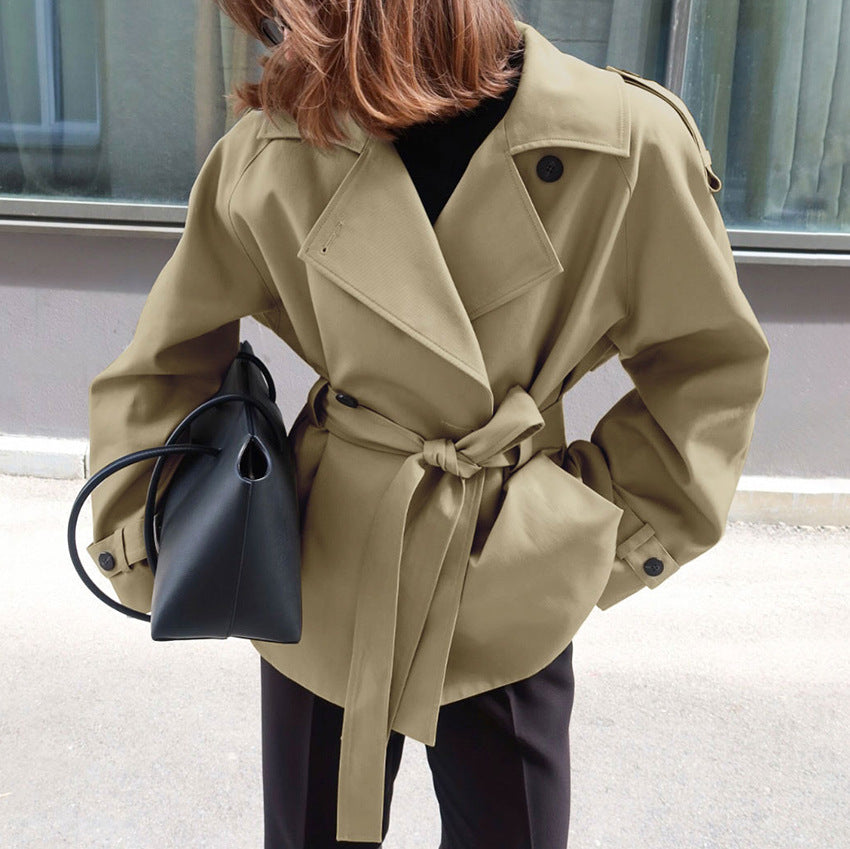 Trench donna ampio con cintura - Elegante e intramontabile